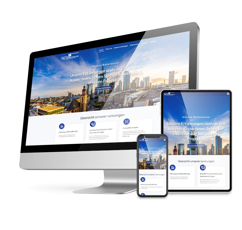 Webdesign Frankfurt Bild Mobile Ansicht eines Webauftrittes